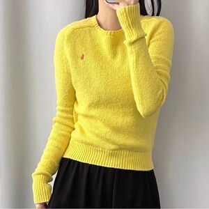 Ralph Lauren Sunny Yellow Crew Neck Sweater